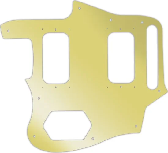 WD Custom Pickguard For Left Hand Fender Kurt Cobain Signature Series Jaguar #10GD Gold Mirror