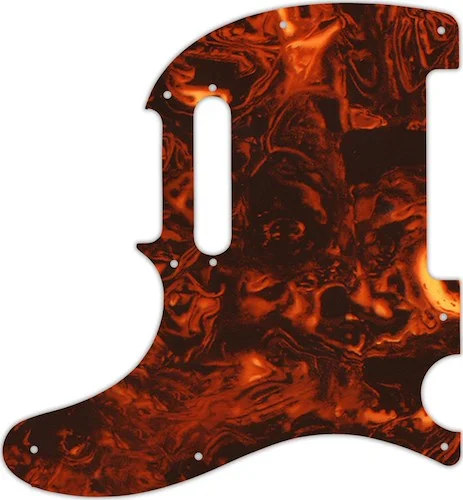 WD Custom Pickguard For Left Hand Fender Limited Edition American Standard Double-Cut Telecaster #05F Faux Tor