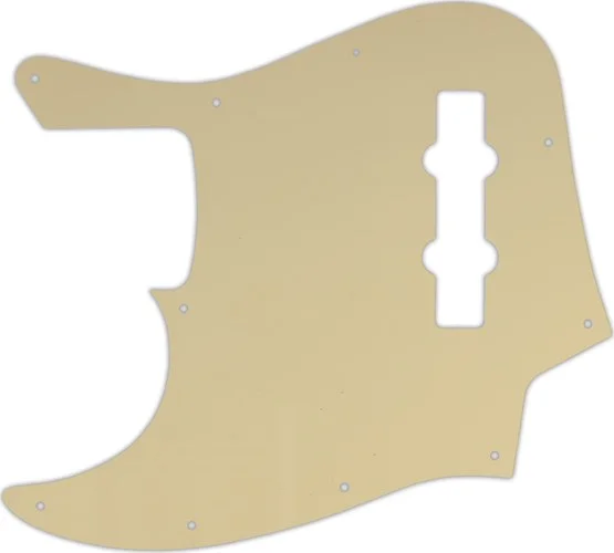 WD Custom Pickguard For Left Hand Fender Made In Mexico Jazz Bass #06 Cream