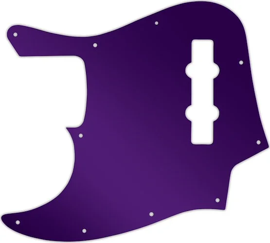 WD Custom Pickguard For Left Hand Fender Made In Mexico Jazz Bass #10PR Purple Mirror