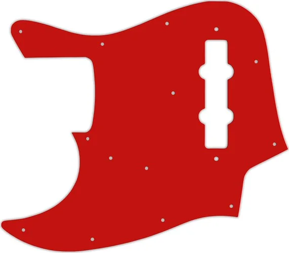 WD Custom Pickguard For Left Hand Fender Made In Japan Jazz Bass #07S Red Solid
