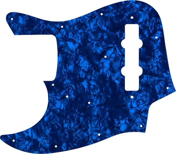 WD Custom Pickguard For Left Hand Fender Made In Japan Jazz Bass #28DBP Dark Blue Pearl/Black/White/Black