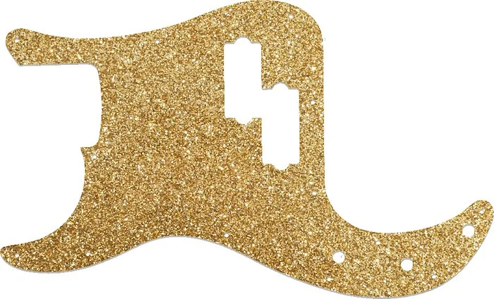 WD Custom Pickguard For Left Hand Fender Made In Mexico Standard Precision Bass #60RGS Rose Gold Sparkle 