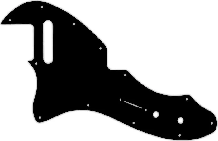 WD Custom Pickguard For Left Hand Fender Made In Mexico '69 Telecaster Thinline Reissue #01 Black