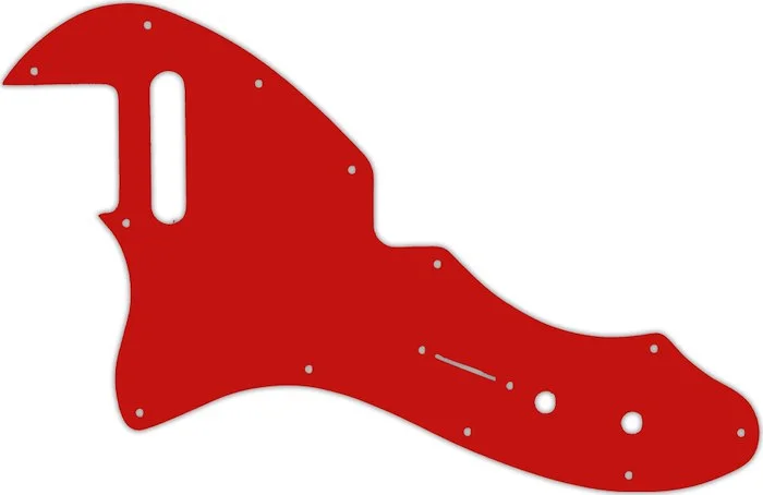 WD Custom Pickguard For Left Hand Fender Made In Mexico '69 Telecaster Thinline Reissue #07 Red/White/Red