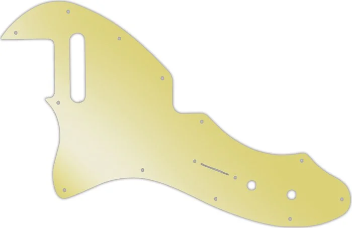 WD Custom Pickguard For Left Hand Fender Made In Mexico '69 Telecaster Thinline Reissue #10GD Gold Mirror