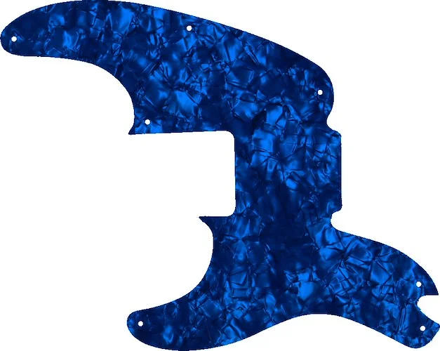 WD Custom Pickguard For Left Hand Fender Mike Dirnt Signature Precision Bass #28DBP Dark Blue Pearl/Black/White/Black