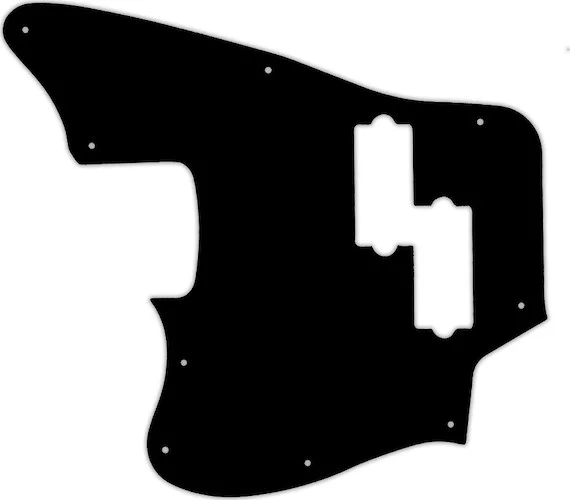 WD Custom Pickguard For Left Hand Fender Modern Player Jaguar Bass #01T Black Thin