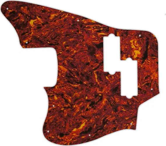 WD Custom Pickguard For Left Hand Fender Modern Player Jaguar Bass #05W Tortoise Shell/White