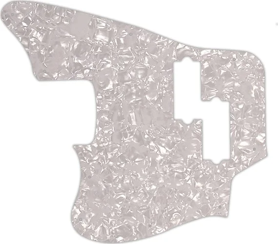 WD Custom Pickguard For Left Hand Fender Modern Player Jaguar Bass #28 White Pearl/White/Black/White