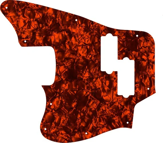 WD Custom Pickguard For Left Hand Fender Modern Player Jaguar Bass #28OP Orange Pearl/Black/White/Black