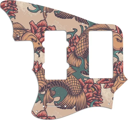 WD Custom Pickguard For Left Hand Fender Modern Player Marauder #GT01 Koi Tattoo Graphic