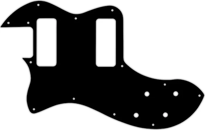 WD Custom Pickguard For Left Hand Fender Modern Player Telecaster Thinline Deluxe #01T Black Thin