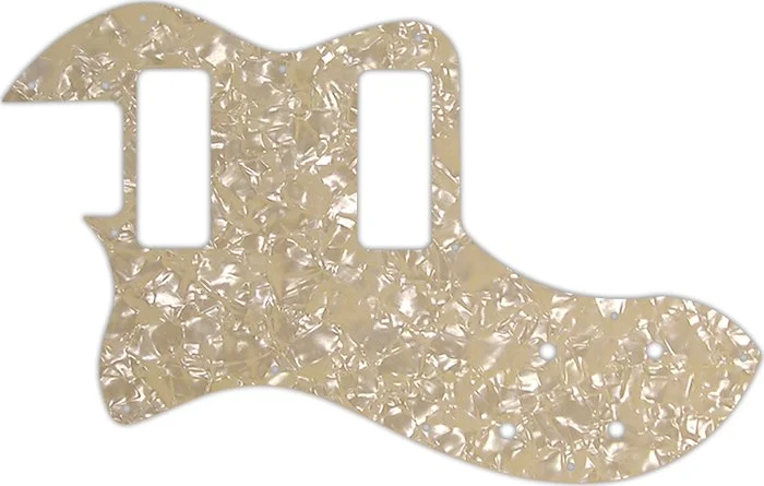 WD Custom Pickguard For Left Hand Fender Modern Player Telecaster Thinline Deluxe #28C Cream Pearl/Cream/Black