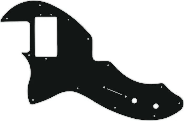WD Custom Pickguard For Left Hand Fender Modern Player Short Scale Telecaster #01A Black Acrylic