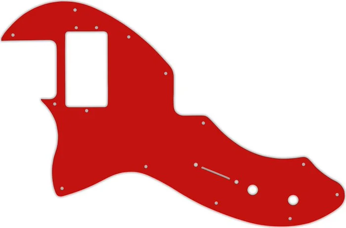 WD Custom Pickguard For Left Hand Fender Modern Player Short Scale Telecaster #07S Red Solid