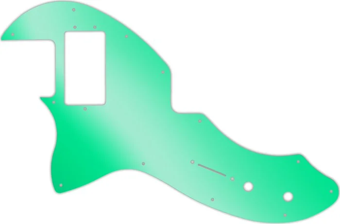 WD Custom Pickguard For Left Hand Fender Modern Player Short Scale Telecaster #10GR Green Mirror