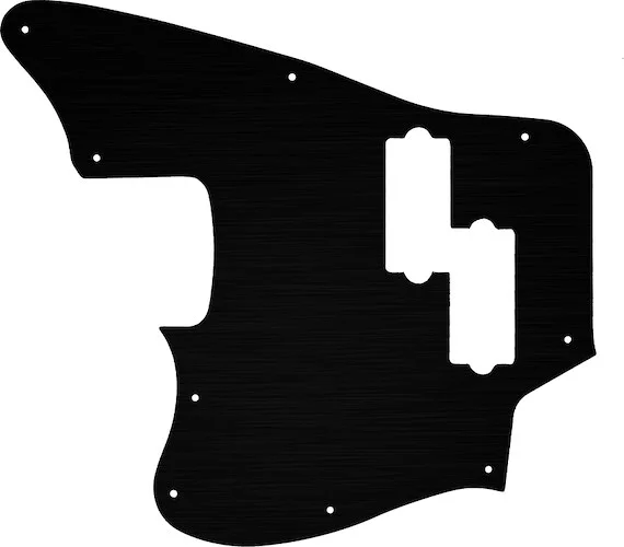 WD Custom Pickguard For Left Hand Fender Modern Player Jaguar Bass #27T Simulated Black Anodized Thin