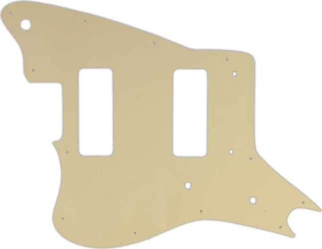 WD Custom Pickguard For Left Hand Fender Modern Player Jaguar - Custom Designed #06B Cream/Black/Cream