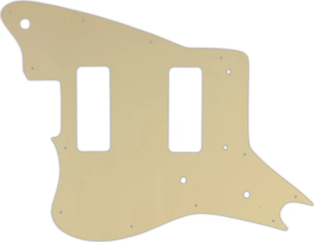 WD Custom Pickguard For Left Hand Fender Modern Player Jaguar - Custom Designed #06T Cream Thin