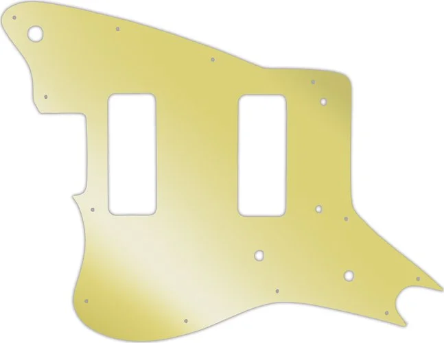 WD Custom Pickguard For Left Hand Fender Modern Player Jaguar - Custom Designed #10GD Gold Mirror
