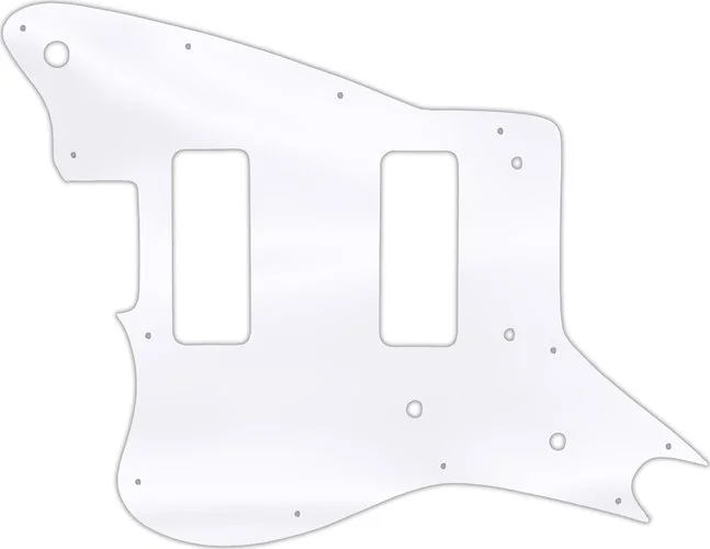 WD Custom Pickguard For Left Hand Fender Modern Player Jaguar - Custom Designed #45 Clear Acrylic