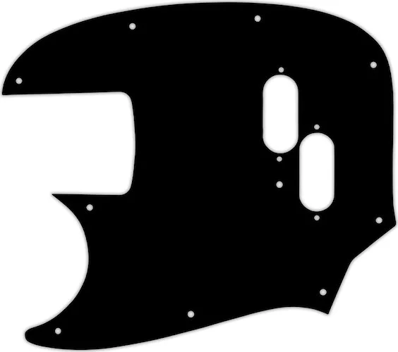WD Custom Pickguard For Left Hand Fender Mustang Bass Reissue #39 Black/Black/Cream/Black