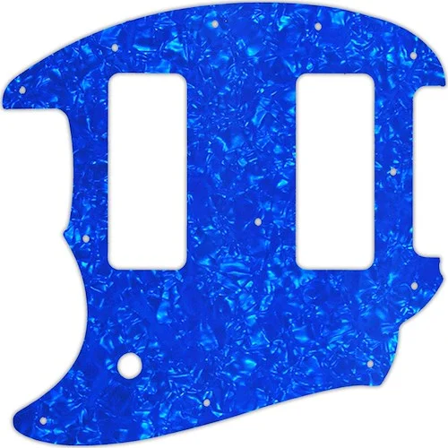 WD Custom Pickguard For Left Hand Fender OffSet Series Mustang #28BU Blue Pearl/White/Black/White