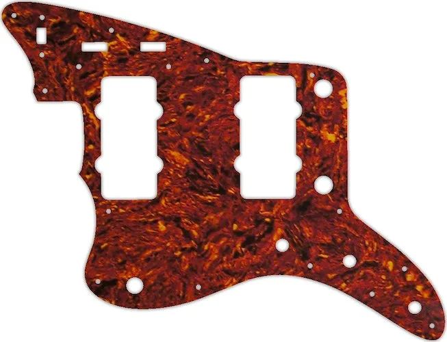 WD Custom Pickguard For Left Hand Fender Original USA Or USA Reissue Jazzmaster #05W Tortoise Shell/White