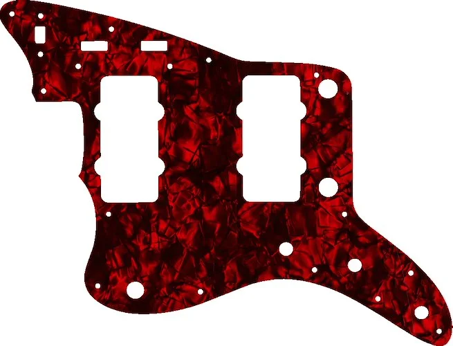 WD Custom Pickguard For Left Hand Fender Original USA Or USA Reissue Jazzmaster #28DRP Dark Red Pearl/Black/White/Black