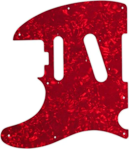 WD Custom Pickguard For Left Hand Fender Parallel Universe American Elite Nashville Telecaster HSS #28R Red Pe