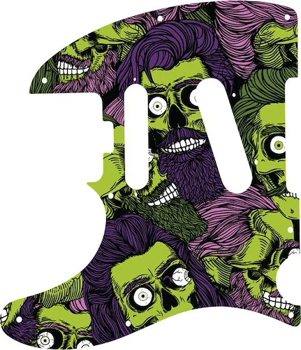 WD Custom Pickguard For Left Hand Fender Parallel Universe American Elite Nashville Telecaster HSS #GHA02 Zombeard Graphic