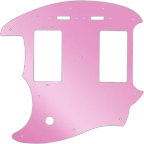 WD Custom Pickguard For Left Hand Fender Pawn Shop Mustang Special #10P Pink Mirror