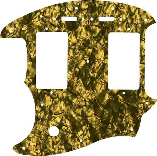 WD Custom Pickguard For Left Hand Fender Pawn Shop Mustang Special #28GD Gold Pearl/Black/White/Black