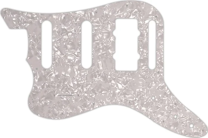 WD Custom Pickguard For Left Hand Fender Pawn Shop Bass VI #28 White Pearl/White/Black/White