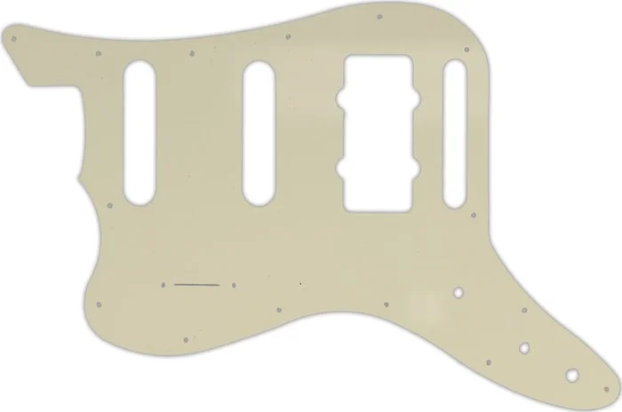WD Custom Pickguard For Left Hand Fender Pawn Shop Bass VI #55 Parchment 3 Ply