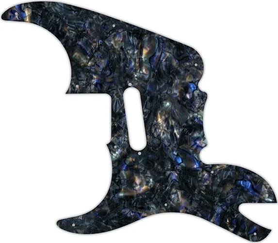 WD Custom Pickguard For Left Hand Fender Pawn Shop '51 #35 Black Abalone
