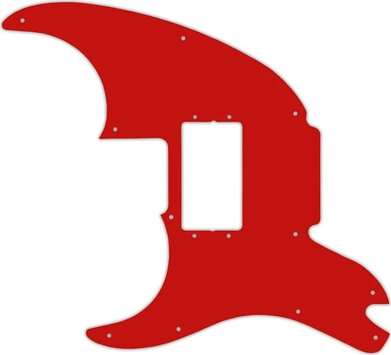 WD Custom Pickguard For Left Hand Fender Pawn Shop '72 #07 Red/White/Red