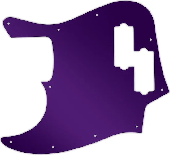 WD Custom Pickguard For Left Hand Fender Reggie Hamilton Jazz Bass #10PR Purple Mirror