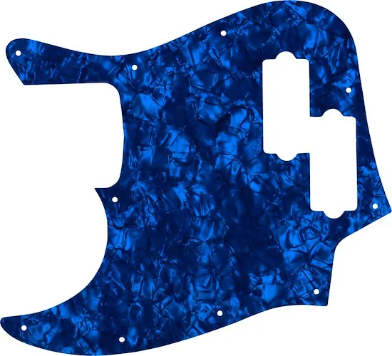 WD Custom Pickguard For Left Hand Fender Reggie Hamilton Jazz Bass #28DBP Dark Blue Pearl/Black/White/Black