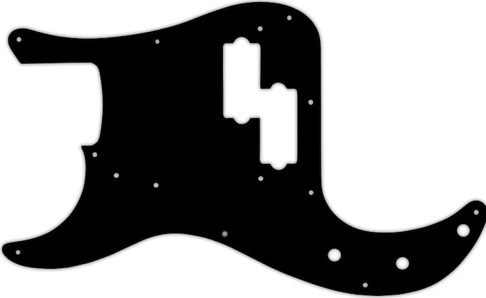 WD Custom Pickguard For Left Hand Fender Road Worn 50's Precision Bass #03 Black/White/Black