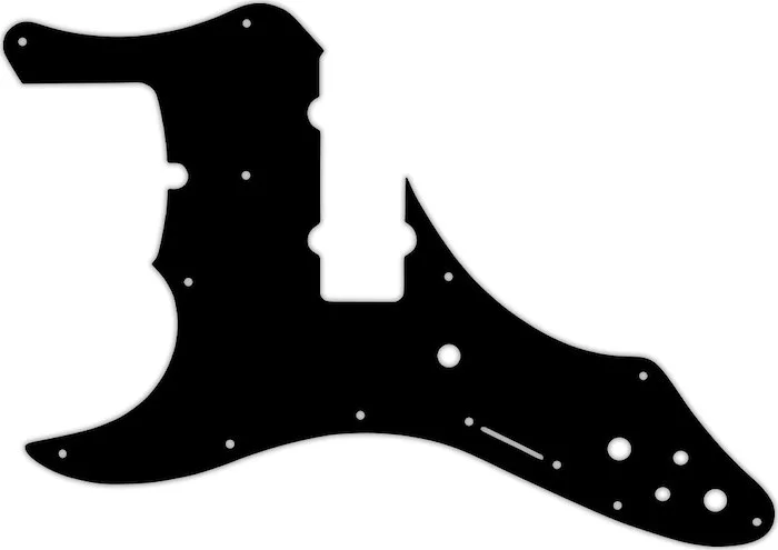 WD Custom Pickguard For Left Hand Fender Roscoe Beck Signature 5 String Jazz Bass #29T Matte Black Thin