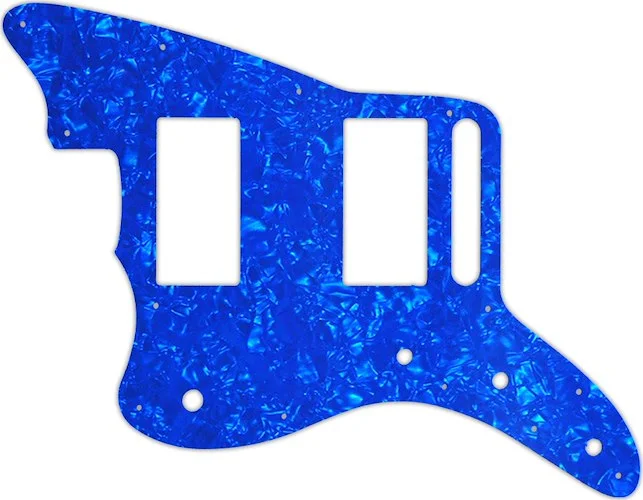 WD Custom Pickguard For Left Hand Fender Special Edition Blacktop Jazzmaster HH #28BU Blue Pearl/White/Black/W