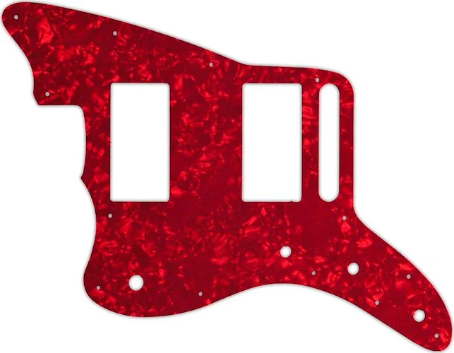WD Custom Pickguard For Left Hand Fender Special Edition Blacktop Jazzmaster HH #28R Red Pearl/White/Black/Whi