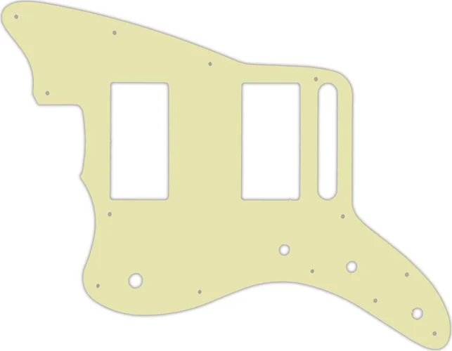WD Custom Pickguard For Left Hand Fender Special Edition Blacktop Jazzmaster HH #34T Mint Green Thin