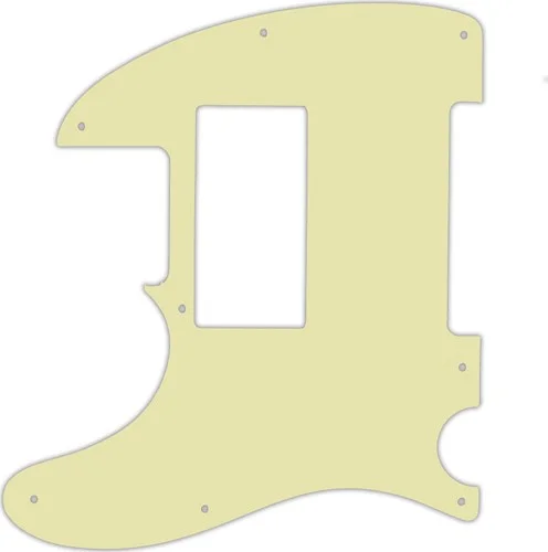 WD Custom Pickguard For Left Hand Fender Special Edition HH Telecaster #34 Mint Green 3 Ply