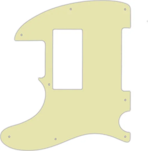 WD Custom Pickguard For Left Hand Fender Special Edition HH Telecaster #34T Mint Green Thin