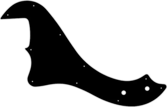 WD Custom Pickguard For Left Hand Fender Standard Dimension Bass IV #01 Black