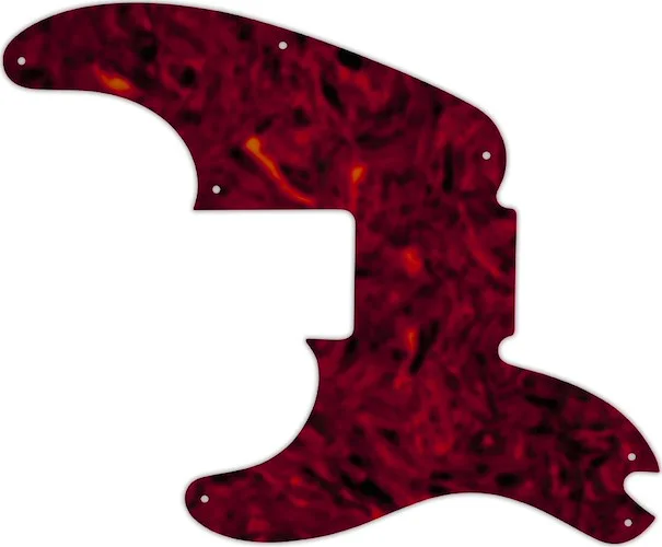 WD Custom Pickguard For Left Hand Fender Sting Signature Precision Bass #05T Tortoise Shell Solid (Semi-Transp