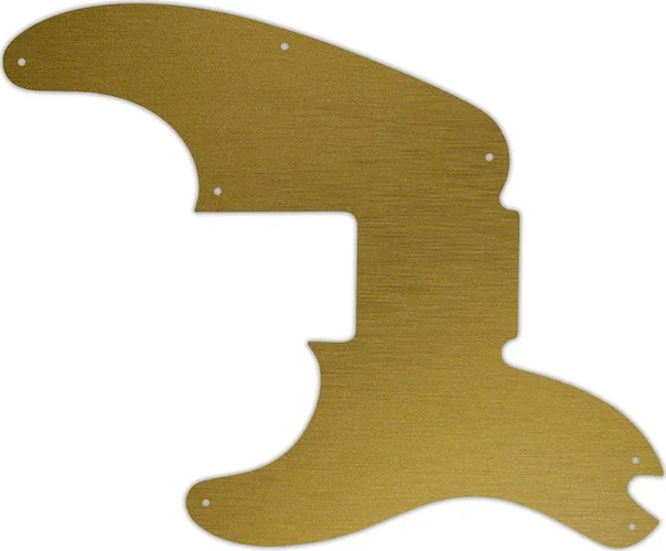 WD Custom Pickguard For Left Hand Fender Sting Signature Precision Bass #14 Simulated Brushed Gold/Black PVC